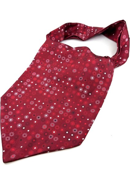 Bordo Çiçek Desen Erkek Fular K592 fırsatları