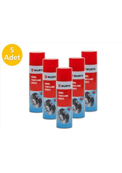 Genel Temizlemeye Spreyi 500ML 5'li
