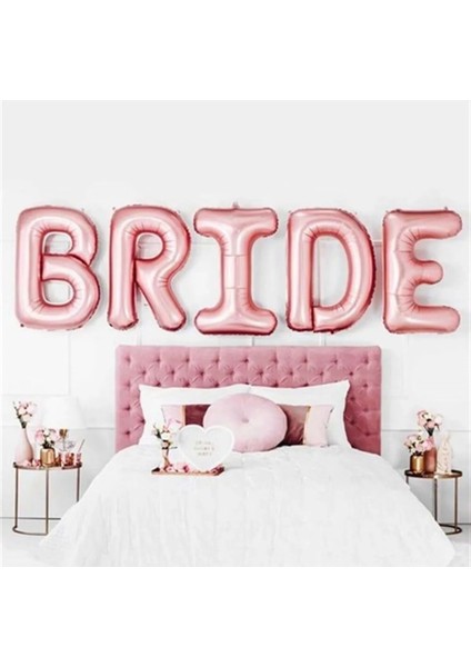 Bride Rose Gold Folyo Balon 80 Cm