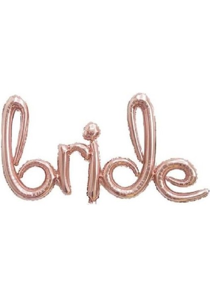 Bride İmza Folyo Balon Rose Gold