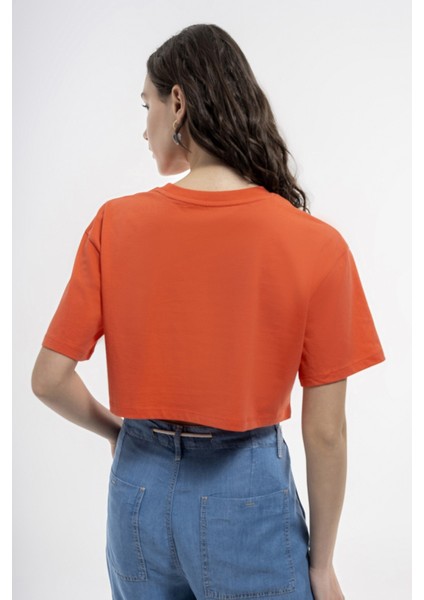 Loose Crop Kadın Tişört LF2035323 LF2035323067
