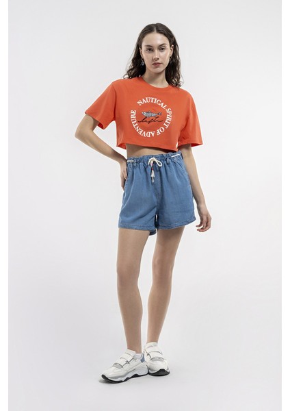 Loose Crop Kadın Tişört LF2035323 LF2035323067