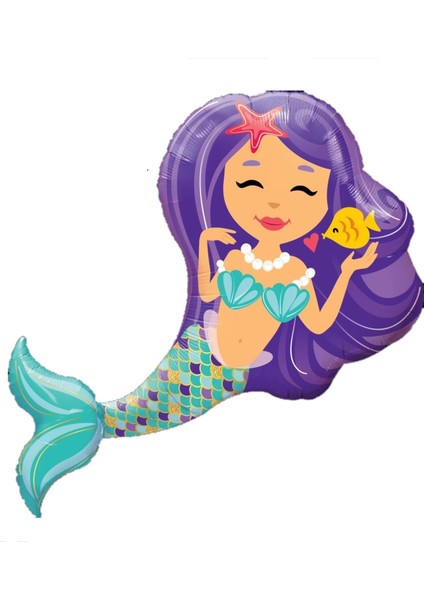 Deniz Kızı Folyo Balon 75 cm