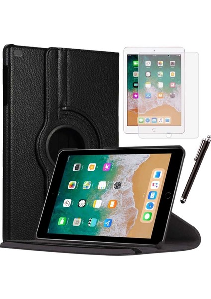 Apple iPad 5 Nesil / 6 Nesil Kılıf Ekran Koruyucu ve Kalem Set