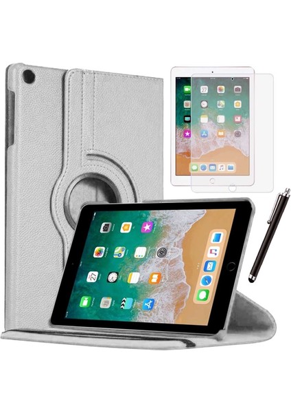 Apple iPad 5 Nesil / 6 Nesil Kılıf Ekran Koruyucu ve Kalem Set