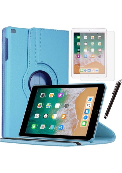 Apple iPad 5 Nesil / 6 Nesil Kılıf Ekran Koruyucu ve Kalem Set