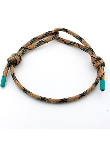 Kahve Yeşil Paracord Ayarlanabiir Bağlama Erkek Bileklik M050F