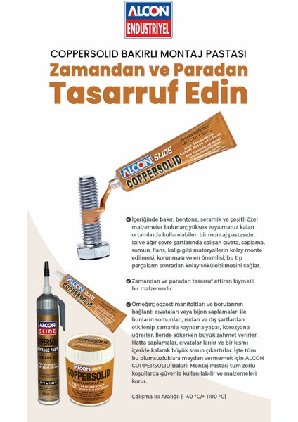 Bakırlı Gres Montaj Pastası Bakır Gres 90ML fiyatları