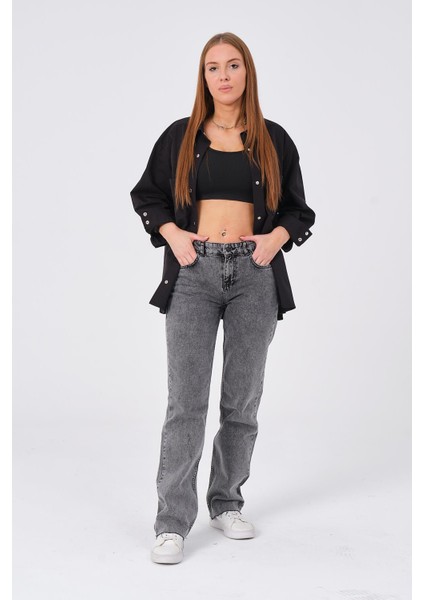 Hscstore Kadın Çıtçıt Kapamalı Siyah Ceket - Lız indirimleri