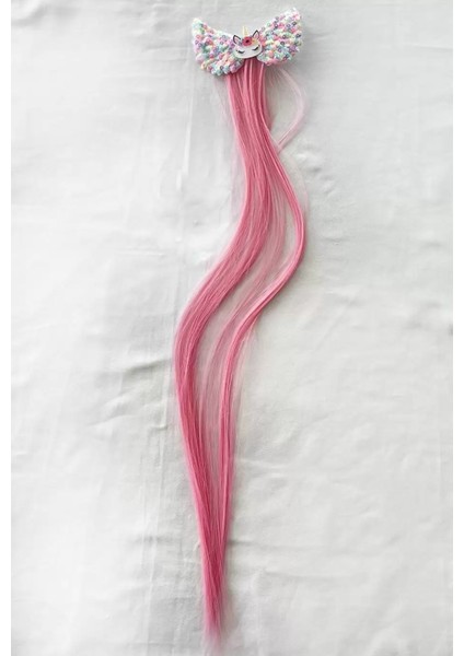 Pembe Renk Pullu Unicorn Figürlü Saçlı Pens Toka fiyatları