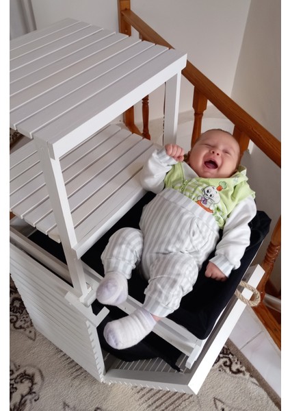 Ahşap Çamaşır Sepeti Raflı Çekmeceli