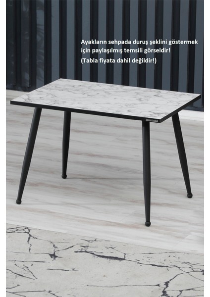 1 ADET-45CM Metal Konik Ayak-Sehpa Ayağı-Siyah Renk Boyalı