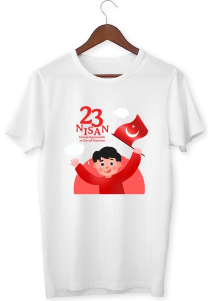 23 Nisan Tişörtü 23 Nisan Bayram T-Shirt 23 Nisan Baskılı Tişört