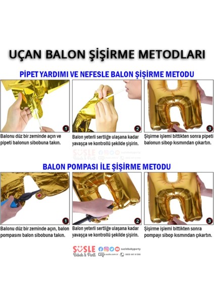 Süsle Baby Party 2 Yaş Rakam Folyo Balon, 100 cm - Gümüş