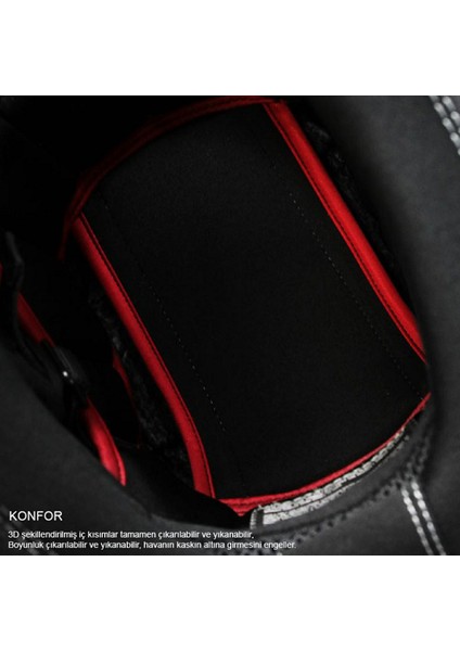 SX.100 Enigma Kapalı Kask Mat Siyah-Beyaz fırsatları