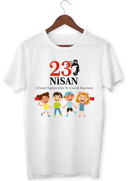 23 Nisan Temalı Baskılı Çocuk Tişört Çocuk modelleri