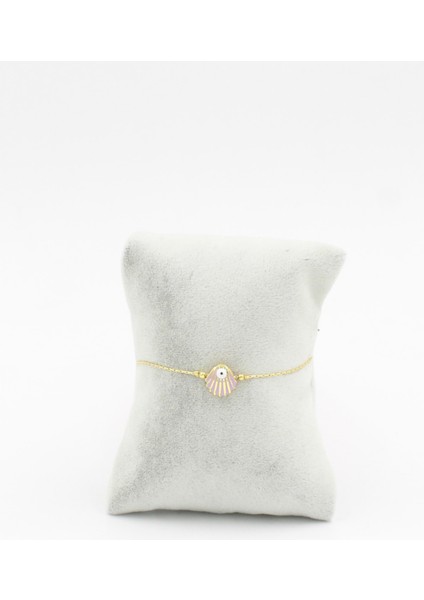 036 801 Renkli Istiridye Deniz Kabuğu Lila Tek Ebat Bileklik