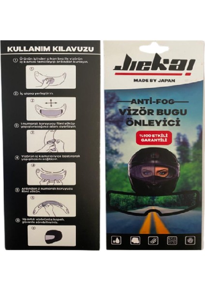 Kask Camı Buğu Önleyici