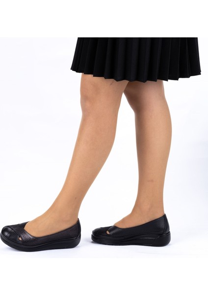 Kadın Deri Dolgu Topuklu Hafif Anatomik Pedli Günlük Yazlık Ayakkabı fiyatları