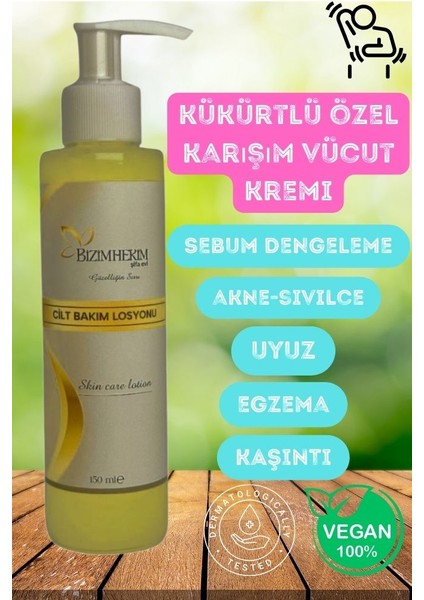 Kükürtlü Cilt Bakım Losyonu ) 150 ml Onarıcı Krem
