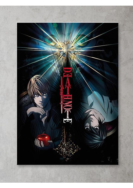 Death Note Dizi Film Posteri-Çerçevesiz Parlak Fotoğraf Kağıdı