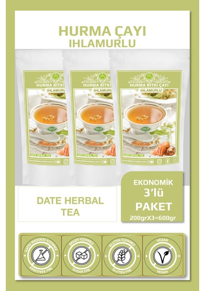 Hurma Çayı Ihlamurlu 200 gr x 3