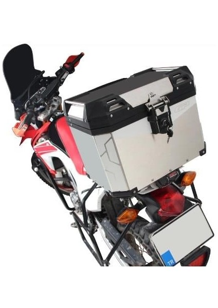 Alüminyum Motosiklet Arka Çanta 37 Lt Gri fırsatları