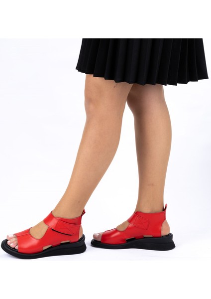 Kadın Deri Rahat Dolgu Topuklu Hafif Günlük Sandalet Ayakkabı modelleri