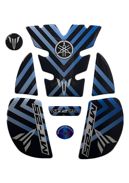 Tank Pad Mavi-Siyah Yamaha Mt-25 2020-2023