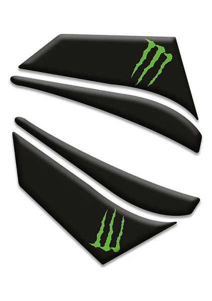 Wolf Tank Pad Siyah-Yeşil Yamaha Mt-25 2020-2023