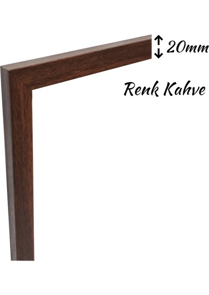 50CM X70CM Ölçü Boş Çerçeve -Poster Fotoğraf Resim Çerçevesi Ön Yüzey Antireflektif