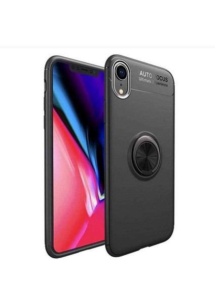 Apple iPhone Xr Kılıf Ravel Yüzüklü Silikon Kapak
