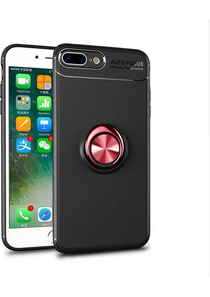 Apple iPhone 8 Plus Kılıf Ravel Yüzüklü Silikon Kapak