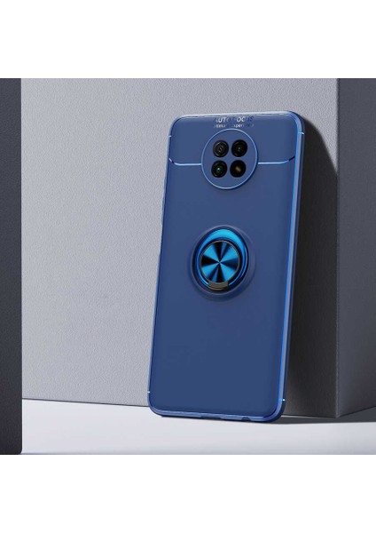Xiaomi Redmi Note 9t Kılıf Ravel Yüzüklü Standlı Silikon Kapak