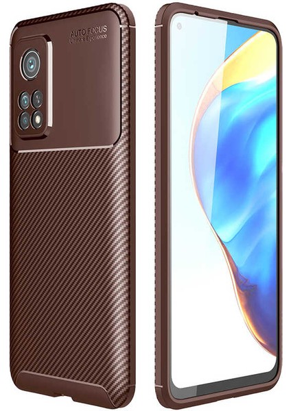 Xiaomi Mi 10T Pro 5g Kılıf Karbon Görünümlü Silikon Zipax-Zr-Negro
