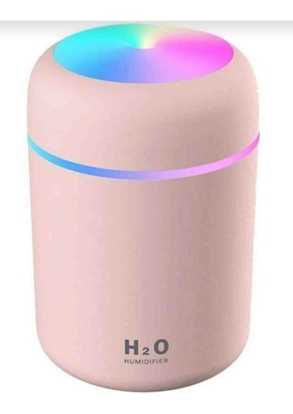 Demirkol LED Işıklı Mini Ortam Oda Hava Nemlendirici ve Taşınabilir Buhar Makinesi H2O Humidifier