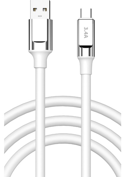 Xiaomi 11T Şarj Kablosu Type C 3.4A Hızlı Şarj - SC65T-BEYAZ