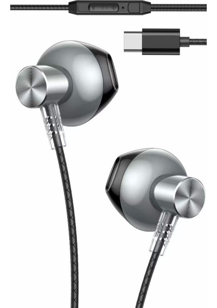 Google Pixel 5 / 6 / 7 Kulaklık Mikrofonlu Type C / Tak Çalıştır - GR-GD19T