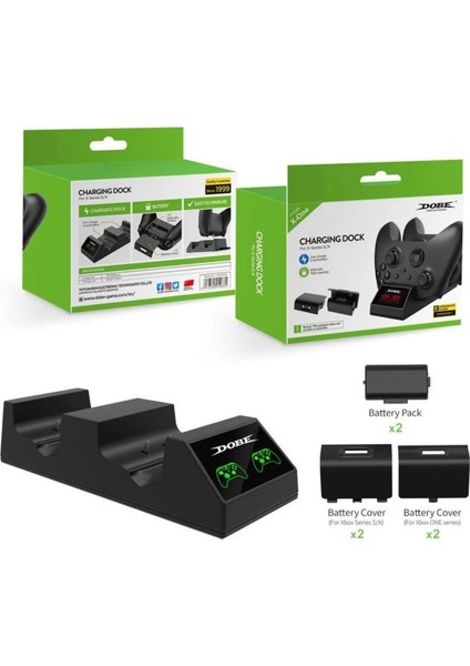 Xbox One Oyun Kolu Dock Series S x Wireless Controller Sarj Istasyonu Göstergeli