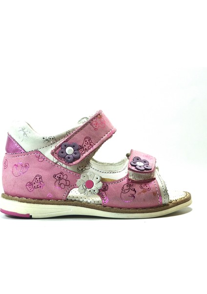 Bayrak 907 Hakiki Deri Pudra Ortopedik Kız Bebek Sandalet fiyatları