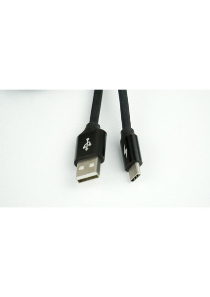 Ec-0001C Type-C Usb Şarj Ve Data Kablosu Siyah