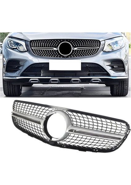 Mercedes w253 glc diamond ön panjur ızgara gri çıta 2016 / 2019
