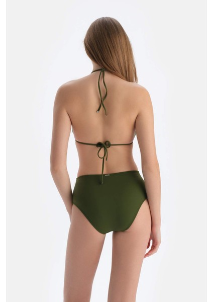 Haki Yanı Drapeli Yüksel Bel Alt fiyatları