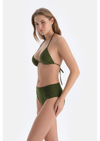 Haki Yanı Drapeli Yüksel Bel Alt modelleri