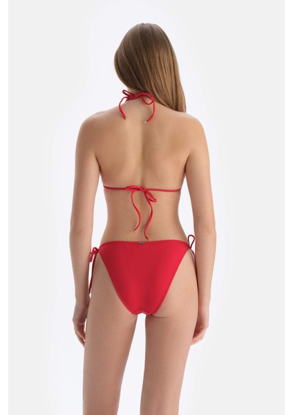 Kırmızı Spagetti Bikini Alt