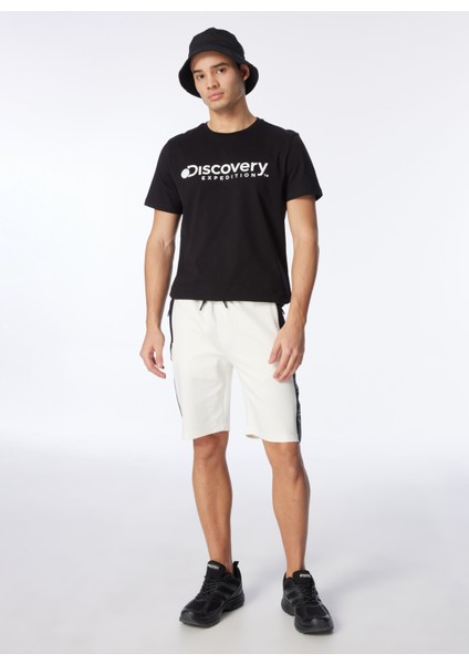 Kırık Beyaz Erkek Baskılı Sweat Şort D4SM-SHT3218 fiyatları