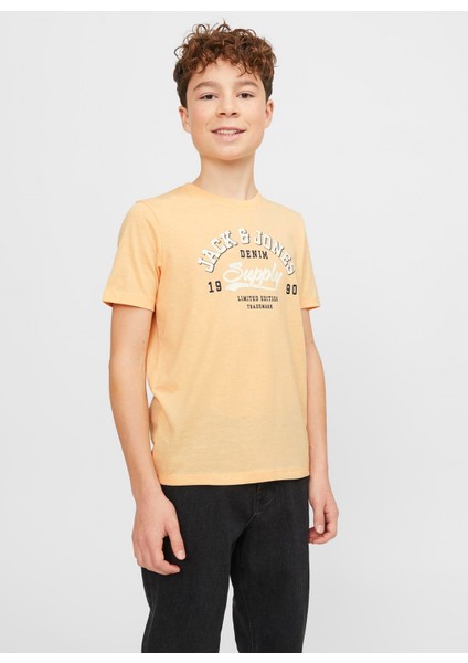Baskılı Somon Erkek Çocuk T-Shirt Jjelogo Tee Ss Neck 2 Col 23/24 Noo