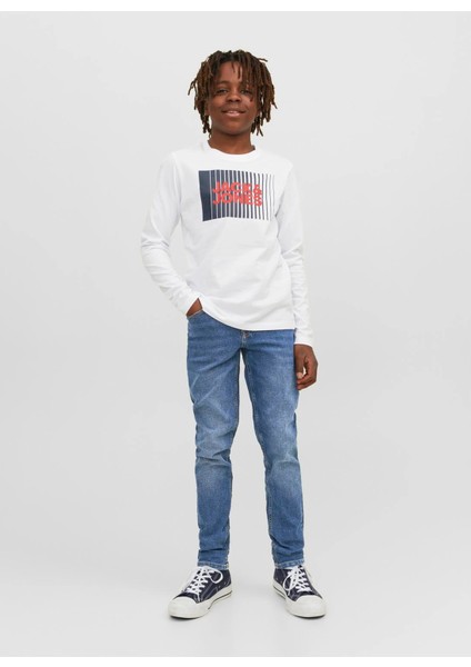 Normal Bel Açık Mavi Erkek Denim Pantolon Jjıglenn Jjorıgınal Mf 071 Noos Jnr