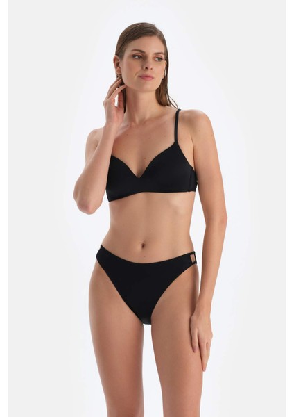 Siyah Düşük Bel Bikini Alt