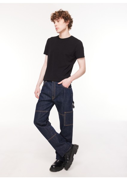 Normal Bel Erkek Denim Pantolon DT10392_MONTERO Cargo Fit